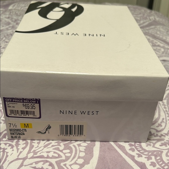 Nine West Gray Perforated Heels - Picture 7 of 11